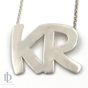 Initial Necklace Two Letters by Lisa Devlin