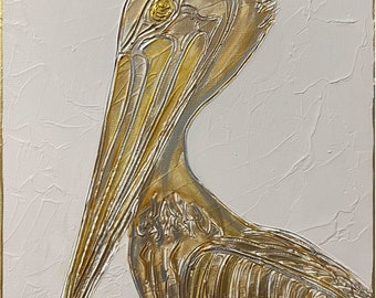 Painted Slate/Canvas, Pelican