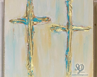 Thin Cross on Canvas