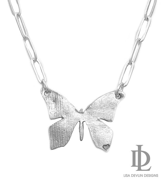 Spread Your Wings Sweet Butterfly Butterfly Necklace by Lisa Devlin Etsy