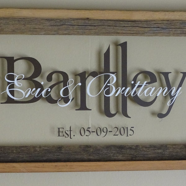 Wedding Date Frame - Etsy