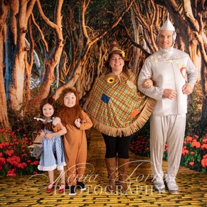 The Wonderful Wizard Oz Photography Backdrop - Floordrop, Yellow Brick Road, Witch, Emerald Castle