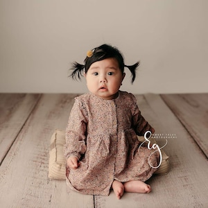 Rustic Cream Wood Planks Photography Backdrop, Neutral Newborn Portraits, Beige Cake Smash Floordrop, Wood Floor