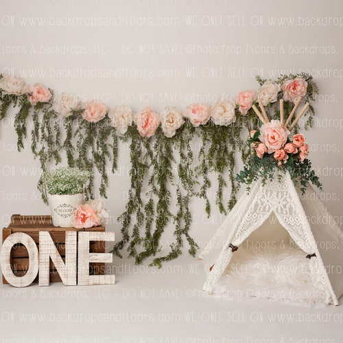 Tepee 1st Birthday Photography Backdrop Chic Tent Hanging - Etsy