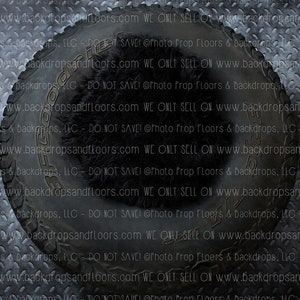 DIGITAL DOWNLOAD: Backdrop, Background, Dirt Bike Tire, Motocross, Diamond Plate, Mechanic, Garage, Newborn Boy, Instant, Photo, Composite