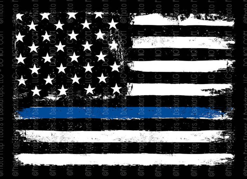Police Blue Backdrop Blue Line Flag Photography Backdrop Stripe Police Officer - Etsy