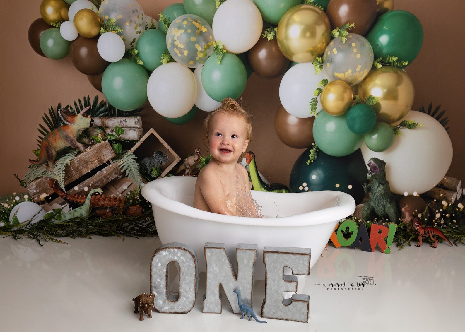 Dinosaur Balloon Arch Photography Backdrop T Rex Jungle - Etsy