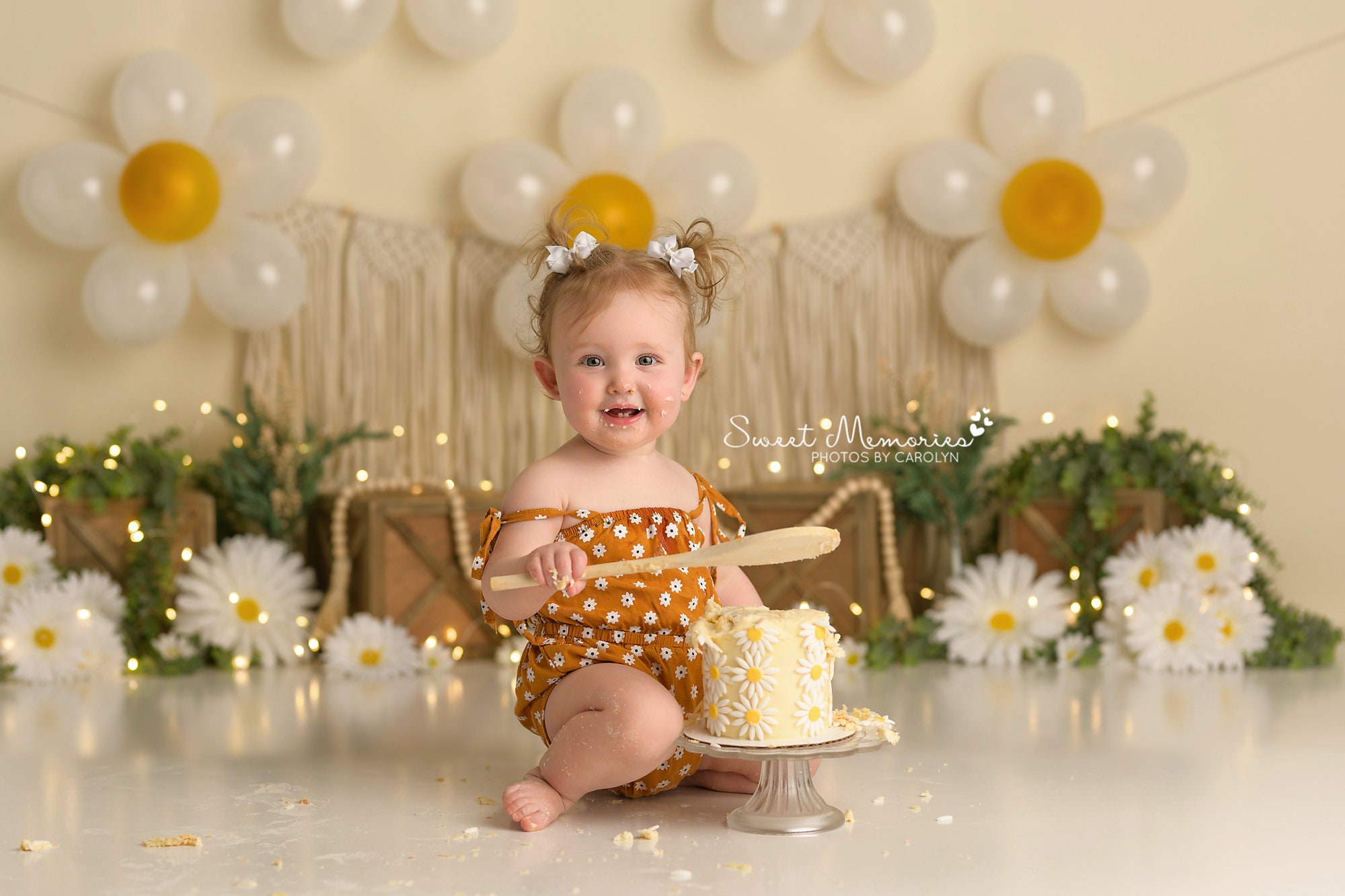 Baby 1st Birthday Backdrop Sweet Balloon Cake Smash Party Decoration L –  Dbackdrop