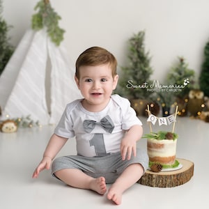 Boho Neutral Tepee Photography Backdrop - Natural, Tent, Teepee, Trees, Cake Smash, Birthday, Party, Woodland Forest Wild One Wild Thing Owl