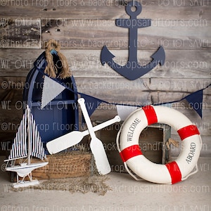 Nautical Theme Digital Backdrop - Etsy Canada