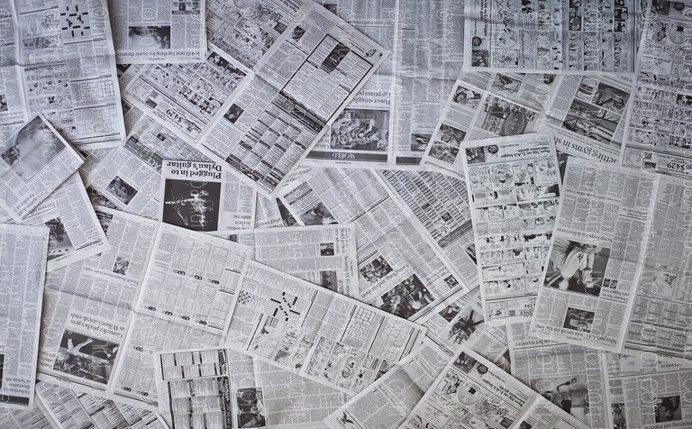 Newsprint Background -  Israel