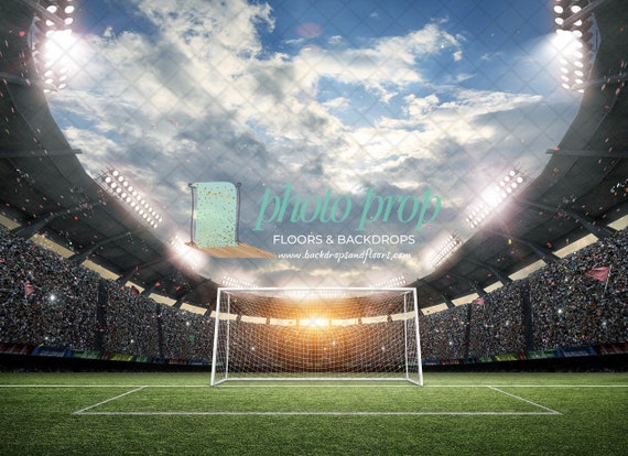 Soccer Stadium Photography Backdrop Goal Futbol Stadium - Etsy