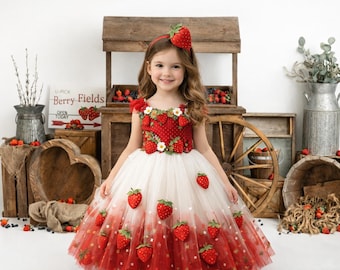 Strawberry Stand Photography Backdrop, Farmers Market Birthday, Berry Sweet Theme, Fruit Stand Cake Smash Fresh Picked Fruit Summer Birthday