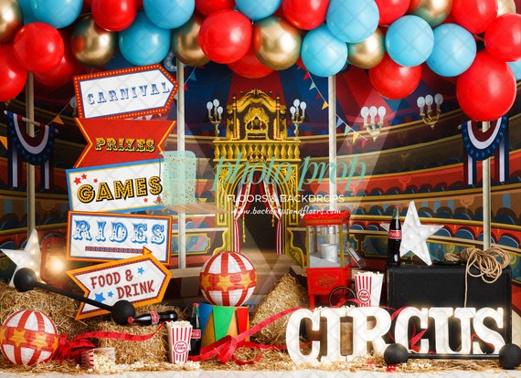 Vintage Circus Photography Backdrop Tent Big Top Carnival | Etsy