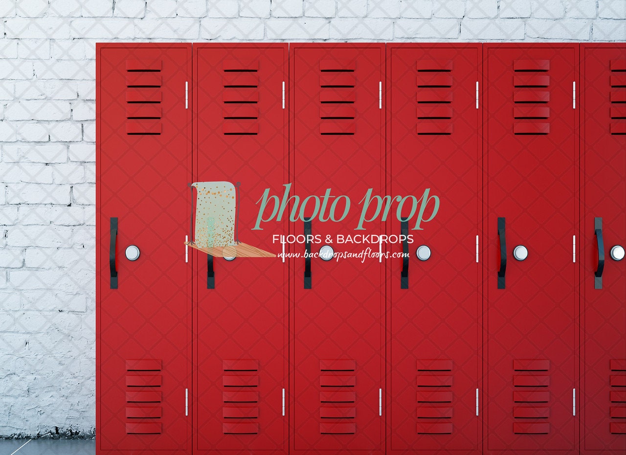 Student Locker Background Design School Lockers Photography Backdrop - Back to School, Graduation, High ...