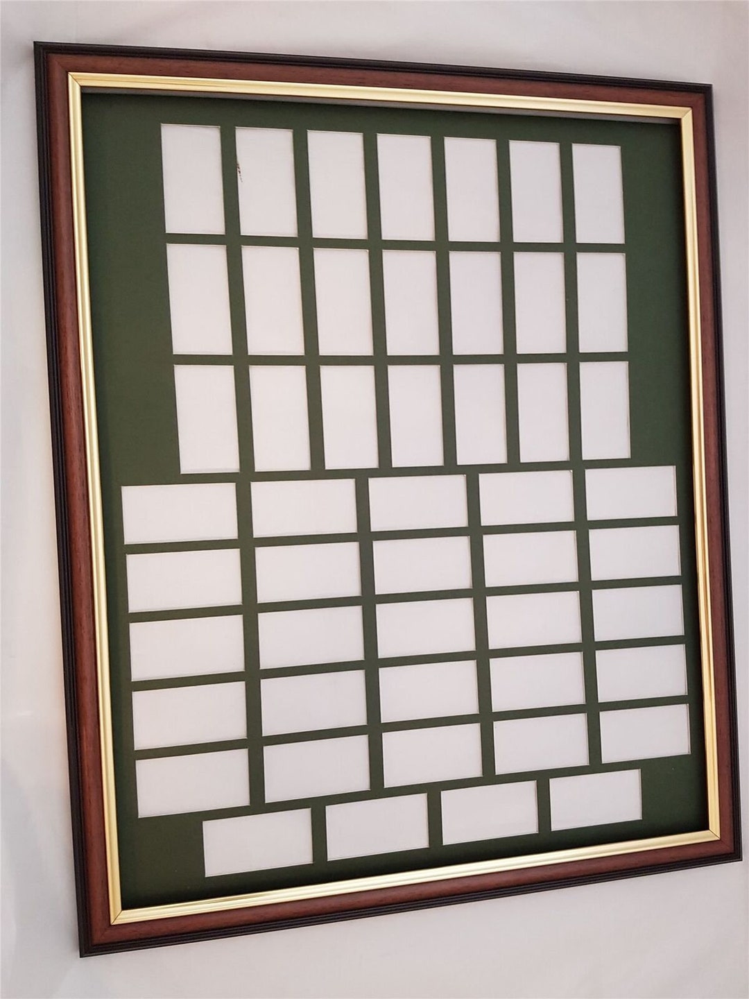 cigarette card frames 25 Mounting & Framing Kit for 25 or 50 Cigarette Cards Sets (custom Cut)