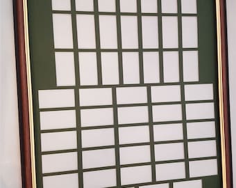 Mounting & Framing Kit for 25 or 50 Cigarette Cards Sets (custom Cut)