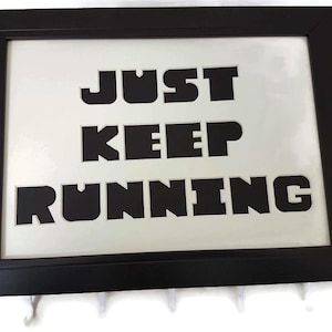 Just Keep Running Medals Hanger Medal Holder Display Frame