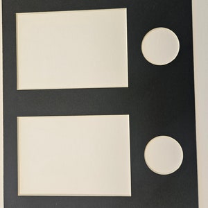Alleen montagekaart voor foto's van 2 x 7 x 5 inch met munten
