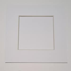 Marcos para fotografías cuadrados blancos + tablero de soporte de 6" x 6" - 12" x 12"