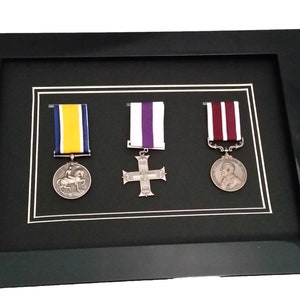 Medal Display Frame for World War Military or Sports Awards Medals Black