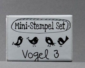 Stamp Set Bird 3 with 4 Ministels