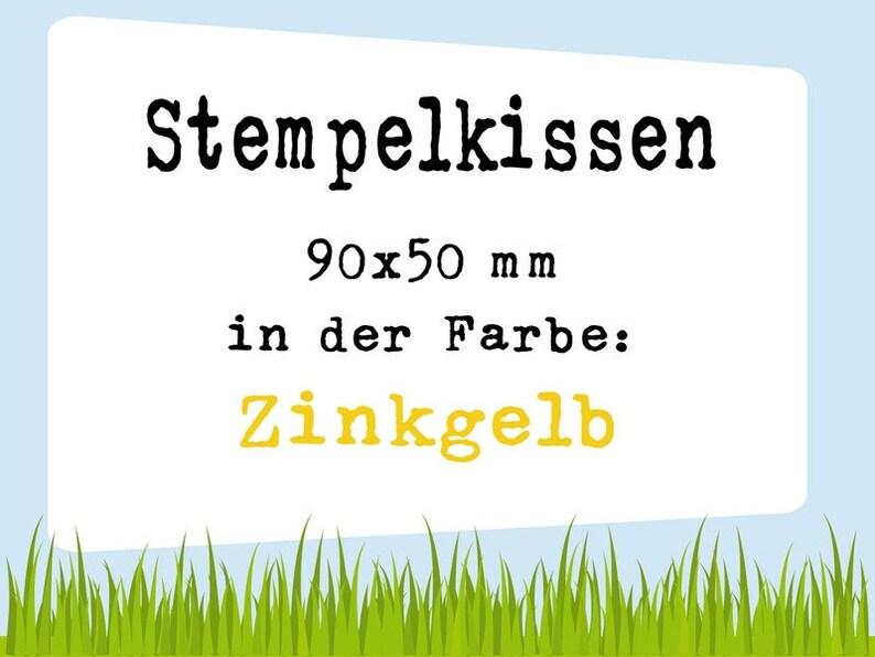 Stempelkissen Zinkgelb Bild 1