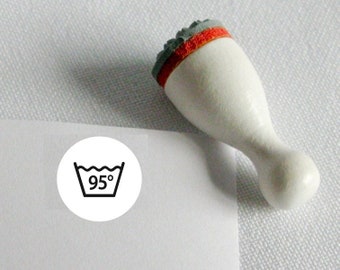 Ministempel Wäschestempel  - Stempel " Wäsche 95 Grad"