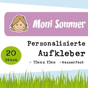 Personalisierte Aufkleber Girl Bild 1