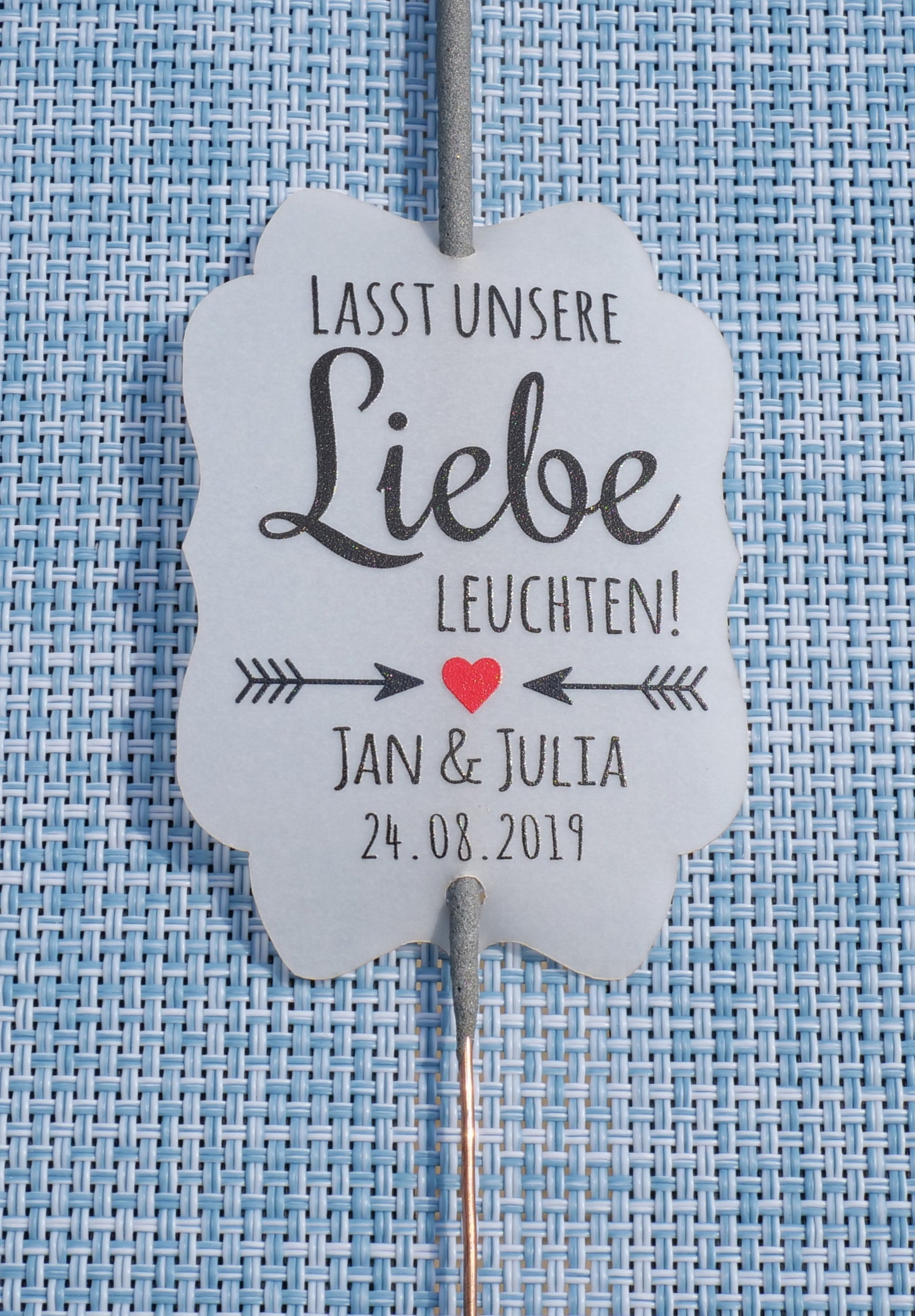 Lasst unsere Liebe Leuchten Personalisierte Wunderkerzen Etsy.de