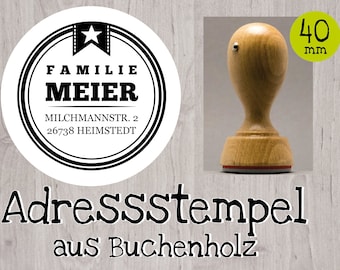 Adressstempel Stern