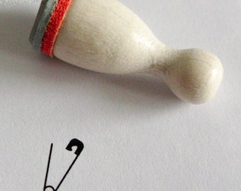 Mini Stamp Safety pin