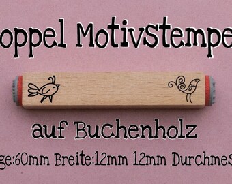 Doppel Motive Stempel  