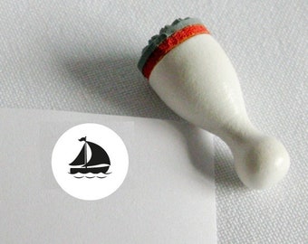 Mini-stamp "sailboat"