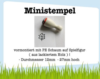 Ministempel  " Blatt  "