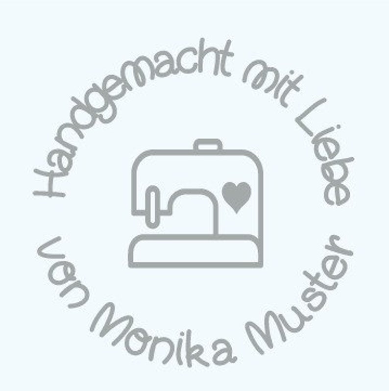 Shop-Stempel Motiv Nähmaschine Bild 1