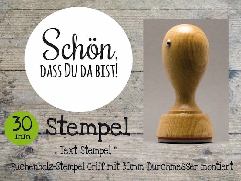 Schön, Das Du Da Bist Stempel Bild 1