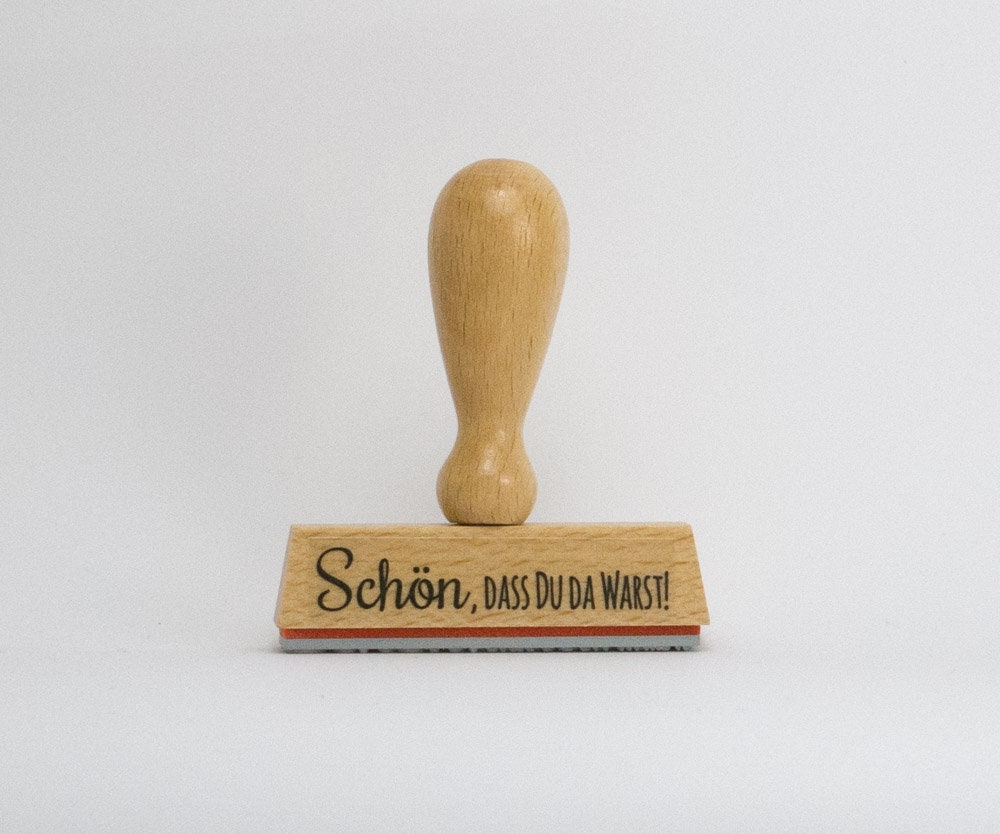 Stempel Schön dass du da warst Etsy Schweiz