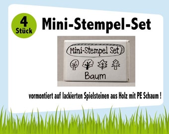 Stempelset Baum 4 Ministempel