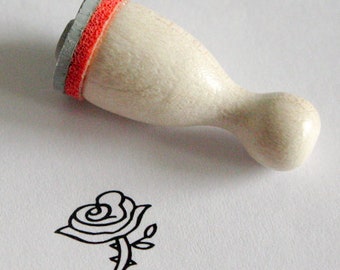 Mini-timbre " Rose »