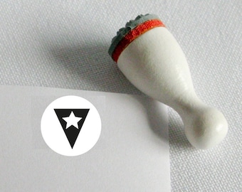 Stempel Wimpel mit Stern