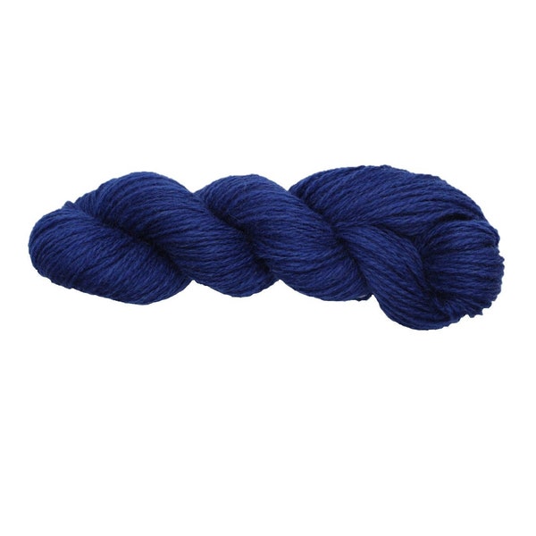 Bleu, fil 100% laine pour tricoter, laine mitaine, crochet, fournitures artisanales, 2 ply, 8/2