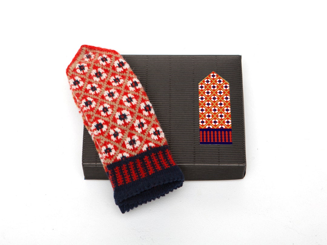 Latvian Mitten DIY Knitting Kit Knit Like a Latvian AUTUMN - Etsy