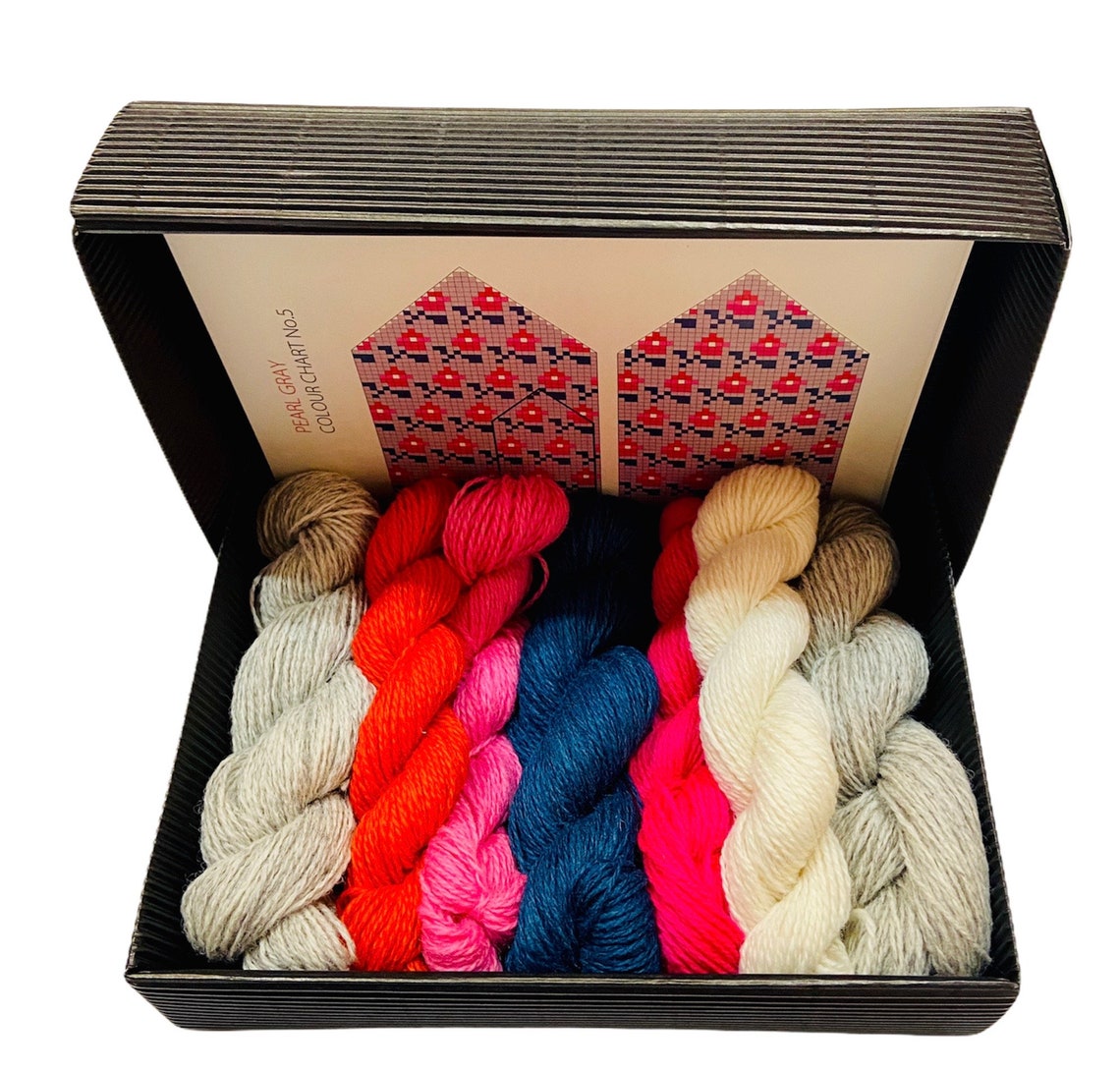 Knitting Kit Knit Like a Latvian Mitten Pearl Gray Nr.5 Etsy