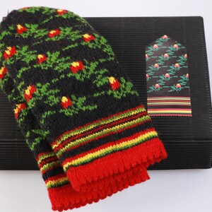 Latvian Mittens DIY Pattern knitting kit "Knit like a Latvian"
