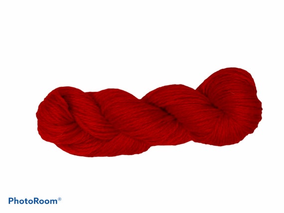 Rouge, 100% laine pour tricoter, laine de mitaine, crochet
