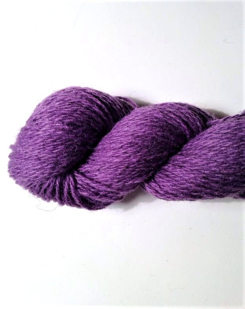 Plum 100% wool yarn for knitting mitten wool crochet craft | Etsy