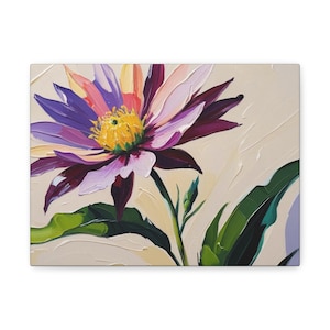 Floral Wall Art, Canvas Print, Home Decor, Flower Painting, Nature Decor, Gift for Her, Housewarming Gift, Living Room Art