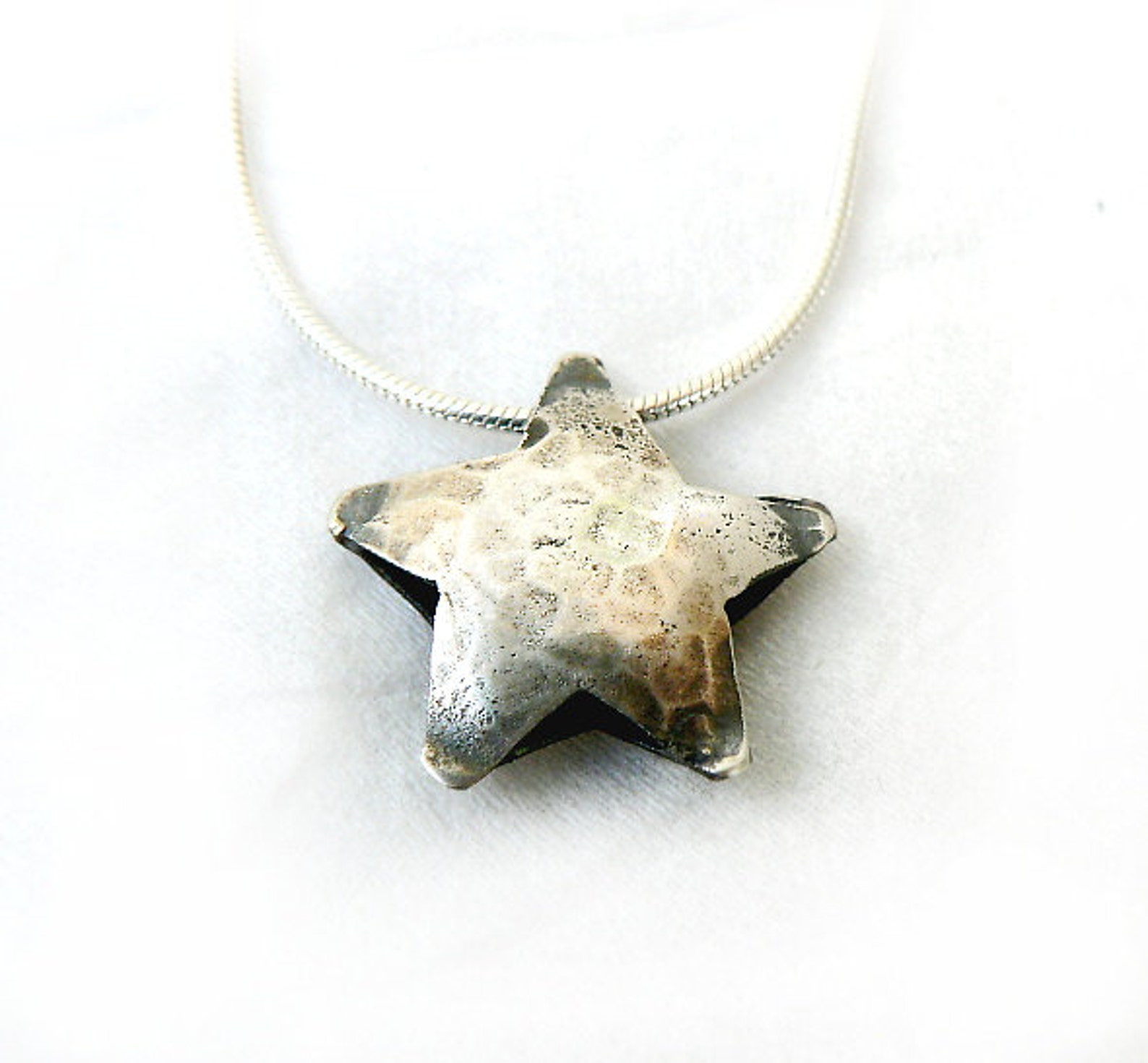 Star Necklace 5 Strands Star Pendant 3D Pendant Celestial Etsy UK