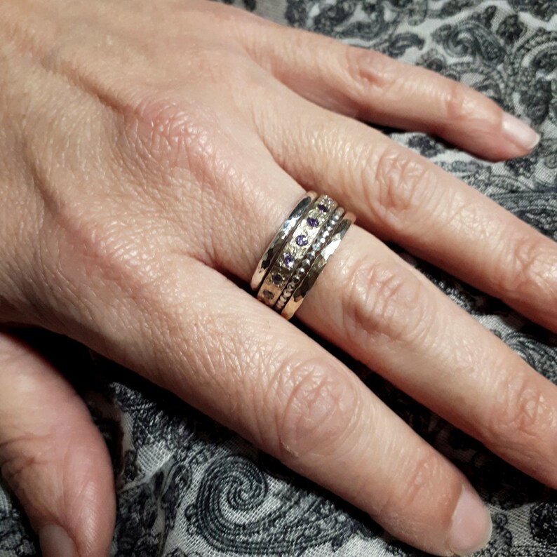 Engagement Stacking Rings Can Be Worn Separately Mix and - Etsy